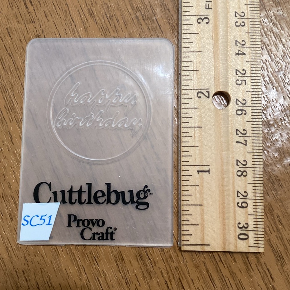 Cuttlebug Mini Embossing Folders-Birthday - Picture 5 of 6